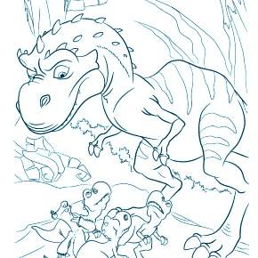 Раскраска Динозавры