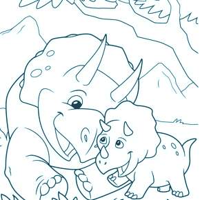 Раскраска Динозавры