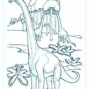 Раскраска Динозавры