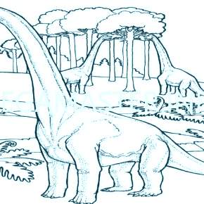 Раскраска Динозавры