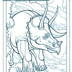 Раскраска Динозавры