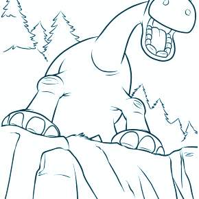 Раскраска Динозавры