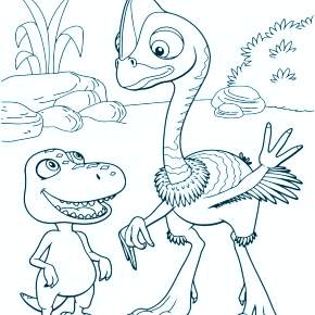 Раскраска Динозавры