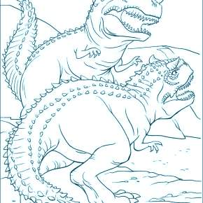 Раскраска Динозавры