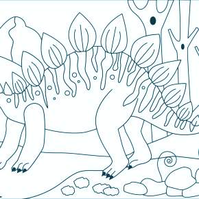 Раскраска Динозавры