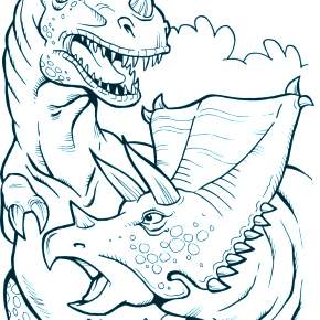 Раскраска Динозавры