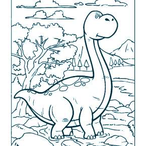 Раскраска Динозавры