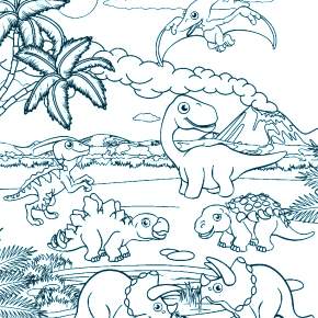 Раскраска Динозавры