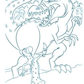 Раскраска Динозавры