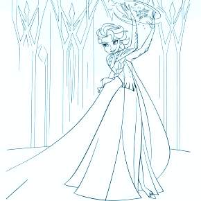 Раскраска Эльза и Анна Раскраска Эльза и Анна