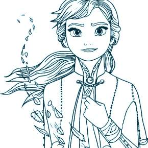 Раскраска Эльза и Анна Раскраска Эльза и Анна