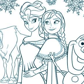 Раскраска Эльза и Анна Раскраска Эльза и Анна