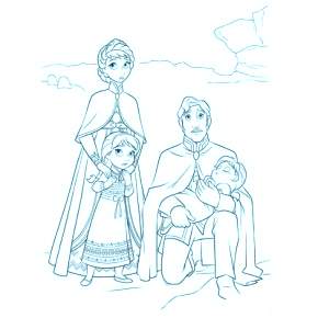 Раскраска Эльза и Анна Раскраска Эльза и Анна