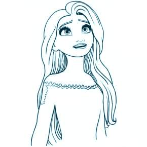 Раскраска Эльза и Анна Раскраска Эльза и Анна