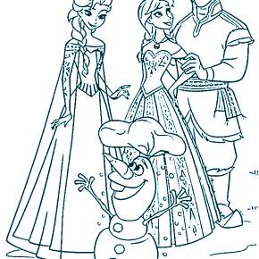 Раскраска Эльза и Анна Раскраска Эльза и Анна