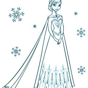 Раскраска Эльза и Анна Раскраска Эльза и Анна