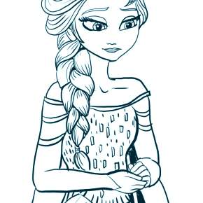 Раскраска Эльза и Анна Раскраска Эльза и Анна