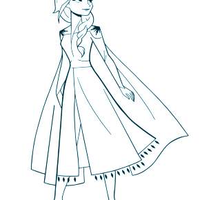 Раскраска Эльза и Анна Раскраска Эльза и Анна