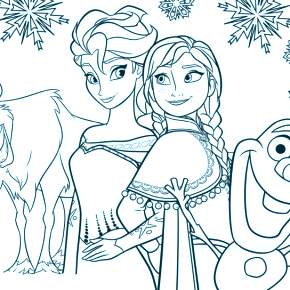 Раскраска Эльза и Анна Раскраска Эльза и Анна