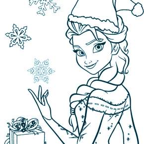Раскраска Эльза и Анна Раскраска Эльза и Анна