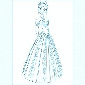 Раскраска Эльза и Анна Раскраска Эльза и Анна