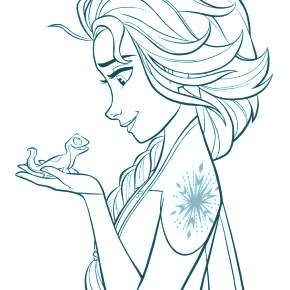 Раскраска Эльза и Анна Раскраска Эльза и Анна
