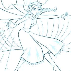 Раскраска Эльза и Анна Раскраска Эльза и Анна