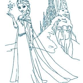 Раскраска Эльза и Анна Раскраска Эльза и Анна