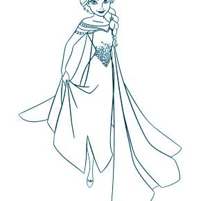 Раскраска Эльза и Анна Раскраска Эльза и Анна