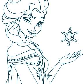 Раскраска Эльза и Анна Раскраска Эльза и Анна