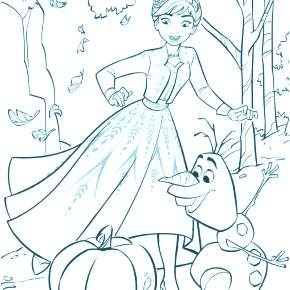 Раскраска Эльза и Анна Раскраска Эльза и Анна