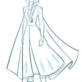 Раскраска Эльза и Анна Раскраска Эльза и Анна