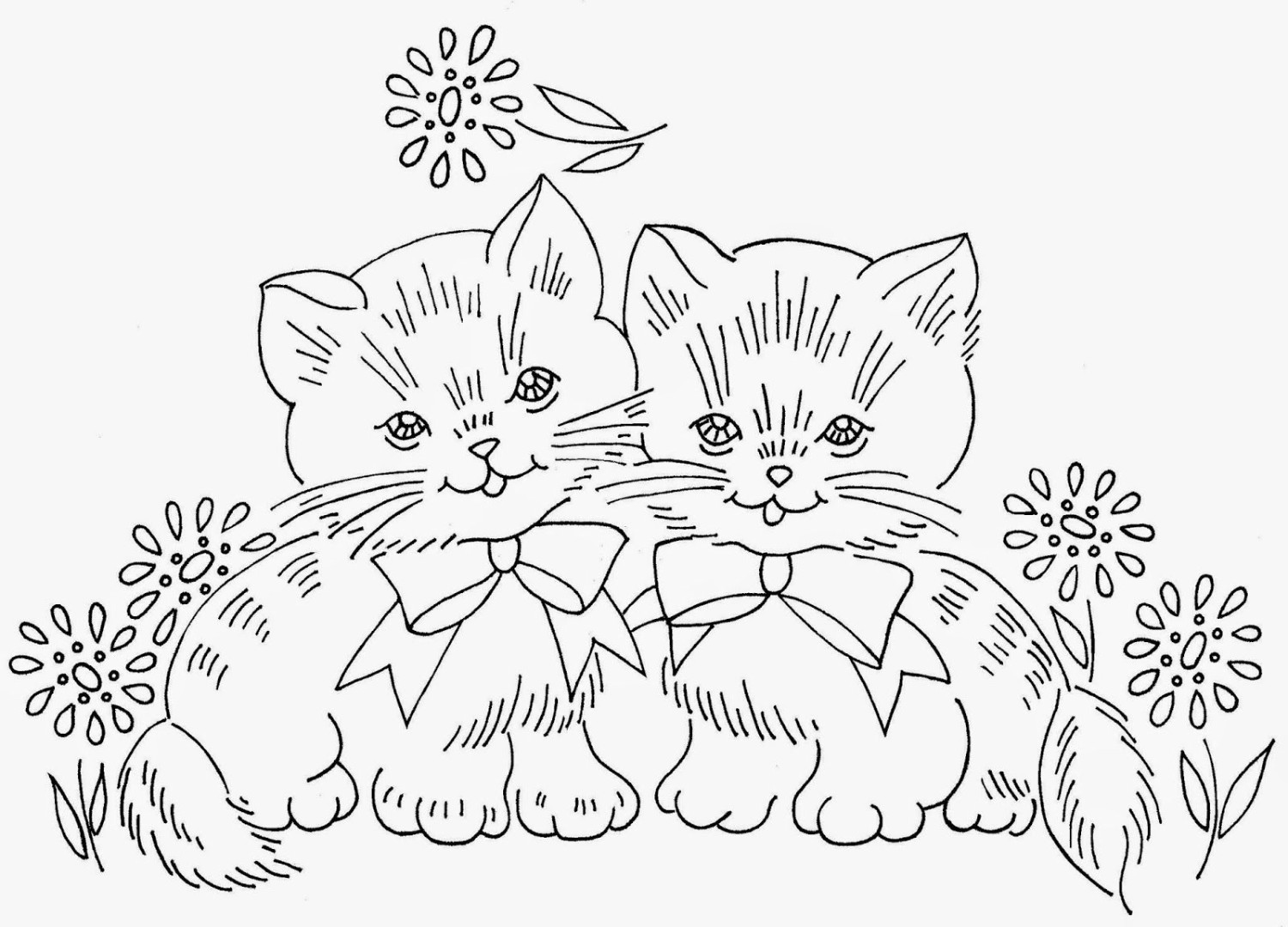 картинки 44 котенка раскраска