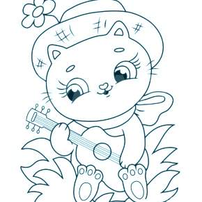 Раскраска Кошечки