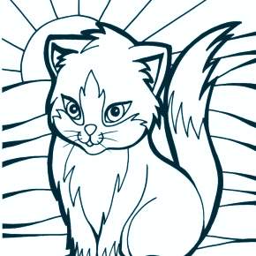Раскраска Кошечки