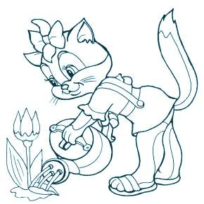 Раскраска Кошечки