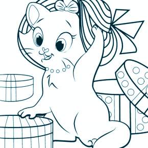 Раскраска Кошечки