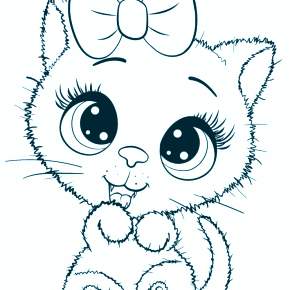 Раскраска Кошечки