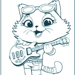 Раскраска Кошечки