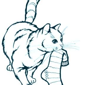 Раскраска Кошечки