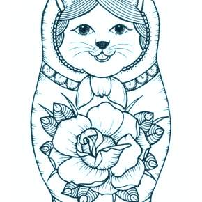 Раскраска Кошечки