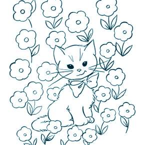 Раскраска Кошечки