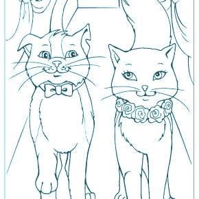 Раскраска Кошечки