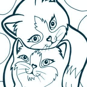 Раскраска Кошечки