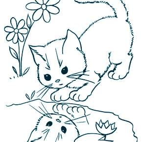 Раскраска Кошечки