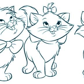 Раскраска Кошечки