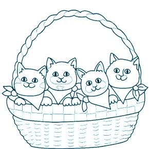 Раскраска Кошечки