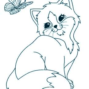 Раскраска Кошечки