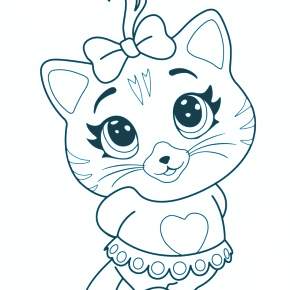 Раскраска Кошечки