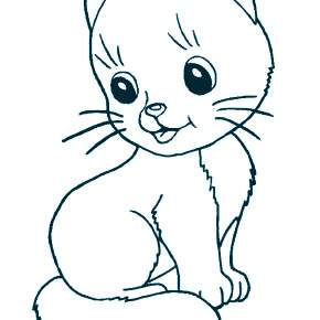 Раскраска Кошечки